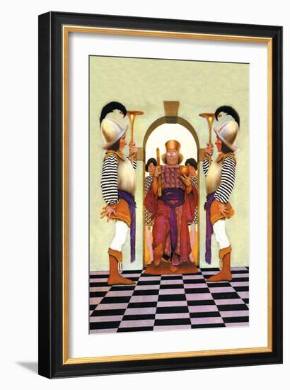 The King of Hearts-Maxfield Parrish-Framed Premium Giclee Print