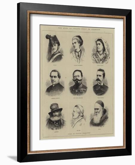 The King of Italy's Visit to Germany-null-Framed Giclee Print