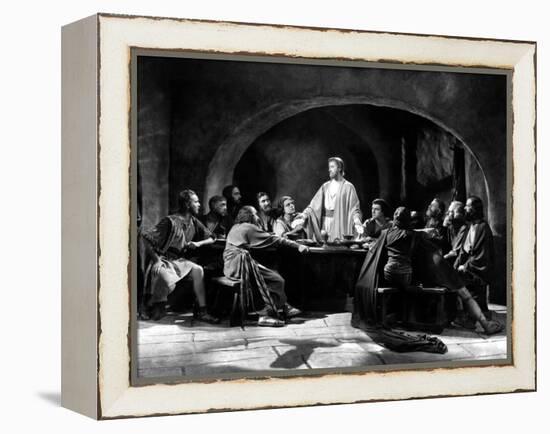 The King Of Kings, H. B. Warner As Jesus Christ, Joseph Schildkraut As Judas Iscariot, 1927-null-Framed Stretched Canvas