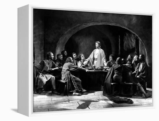 The King Of Kings, H. B. Warner As Jesus Christ, Joseph Schildkraut As Judas Iscariot, 1927-null-Framed Stretched Canvas