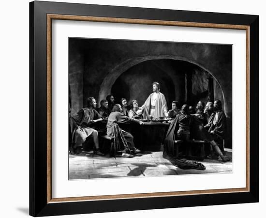 The King Of Kings, H. B. Warner As Jesus Christ, Joseph Schildkraut As Judas Iscariot, 1927-null-Framed Photo