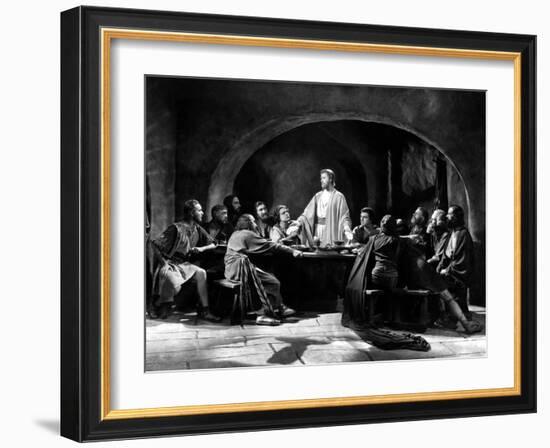 The King Of Kings, H. B. Warner As Jesus Christ, Joseph Schildkraut As Judas Iscariot, 1927-null-Framed Photo