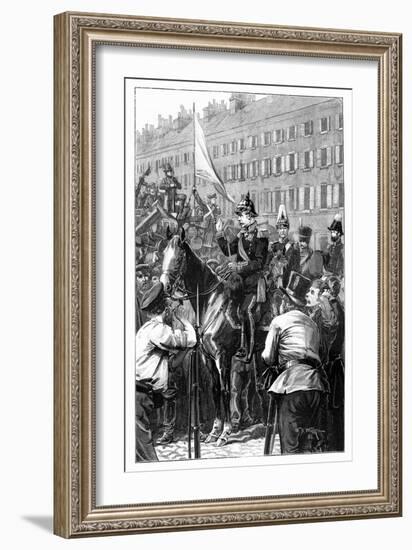 The King of Prussia Addressing the Berliners, 1848-William Barnes Wollen-Framed Giclee Print