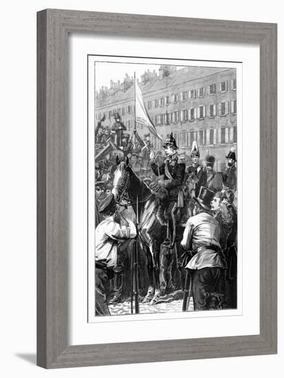 The King of Prussia Addressing the Berliners, 1848-William Barnes Wollen-Framed Giclee Print