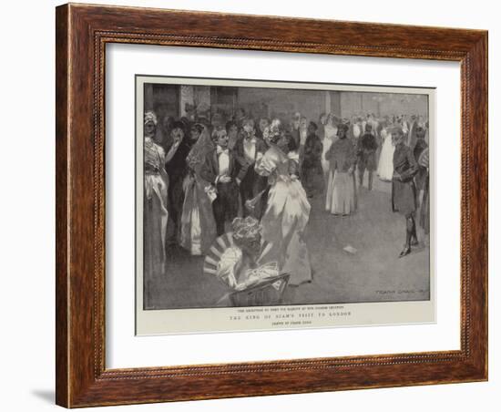 The King of Siam's Visit to London-Frank Craig-Framed Giclee Print