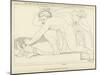 The King of the Lestrigens Seizing One of the Companions of Ulysses-John Flaxman-Mounted Giclee Print