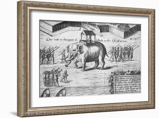 The King of the Moluccas Receives the Dutch-null-Framed Giclee Print