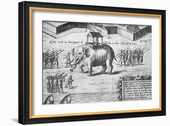 The King of the Moluccas Receives the Dutch-null-Framed Giclee Print