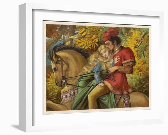 The King Rides off with the Dumb Maiden-Eleanor Vere Boyle-Framed Art Print