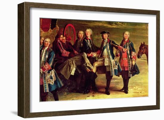 The King's Boot, Detail from the Meeting for the Puits-Du-Roi Hunt at Compiegne-Jean-Baptiste Oudry-Framed Giclee Print
