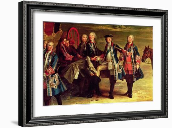 The King's Boot, Detail from the Meeting for the Puits-Du-Roi Hunt at Compiegne-Jean-Baptiste Oudry-Framed Giclee Print