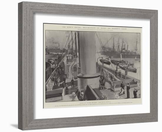 The King's Cruise, Preparations on Board His Majesty's Yacht-Fred T. Jane-Framed Giclee Print