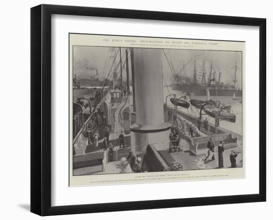 The King's Cruise, Preparations on Board His Majesty's Yacht-Fred T. Jane-Framed Giclee Print