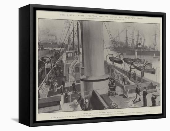 The King's Cruise, Preparations on Board His Majesty's Yacht-Fred T. Jane-Framed Premier Image Canvas