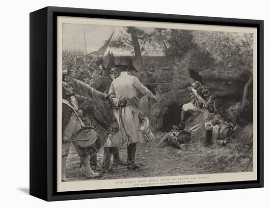 The King's Drum Shall Never Be Beaten for Rebels-George William Joy-Framed Premier Image Canvas