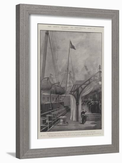 The King's Journey to Portsmouth, 15 July-Fred T. Jane-Framed Giclee Print