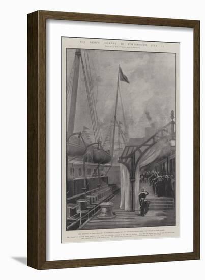The King's Journey to Portsmouth, 15 July-Fred T. Jane-Framed Giclee Print