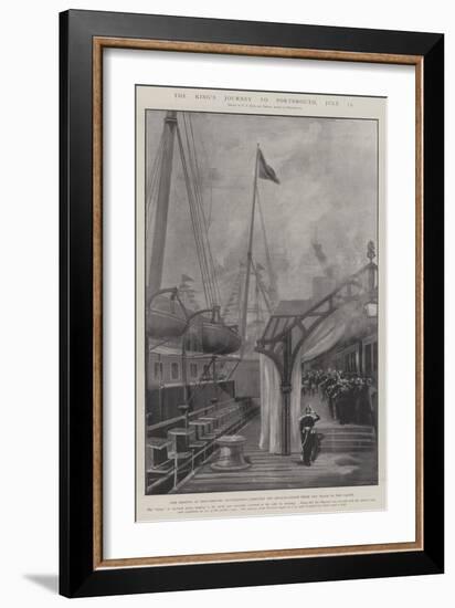 The King's Journey to Portsmouth, 15 July-Fred T. Jane-Framed Giclee Print