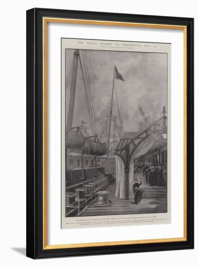 The King's Journey to Portsmouth, 15 July-Fred T. Jane-Framed Giclee Print