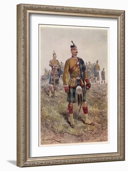 The King's (Liverpool Regiment) 10th (Scottish) Battalion-Richard Caton Woodville-Framed Art Print