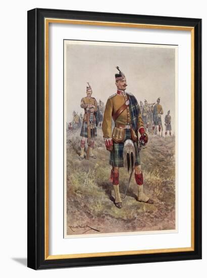 The King's (Liverpool Regiment) 10th (Scottish) Battalion-Richard Caton Woodville-Framed Art Print