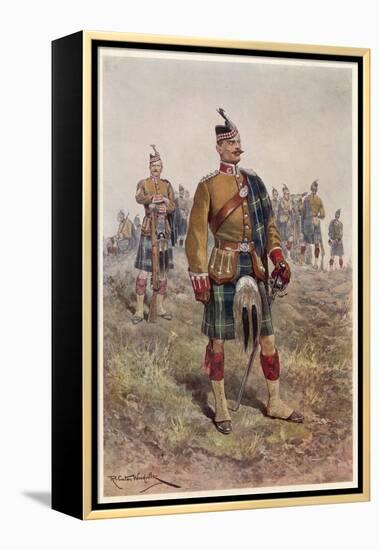 The King's (Liverpool Regiment) 10th (Scottish) Battalion-Richard Caton Woodville-Framed Stretched Canvas