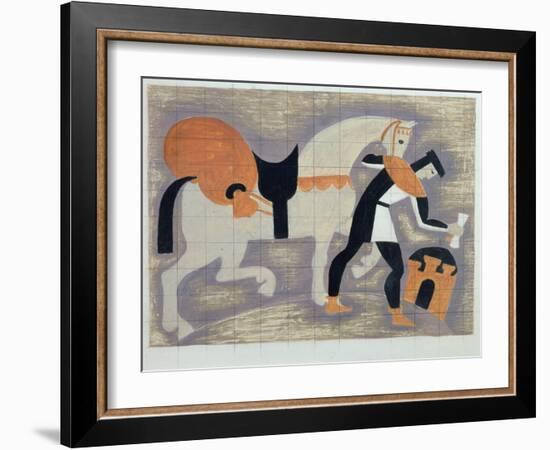 The King's Messenger, Ad 1482, 1935-John Armstrong-Framed Giclee Print