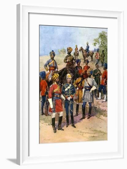 The King's Own Regiments of the Indian Army-Frederic De Haenen-Framed Giclee Print