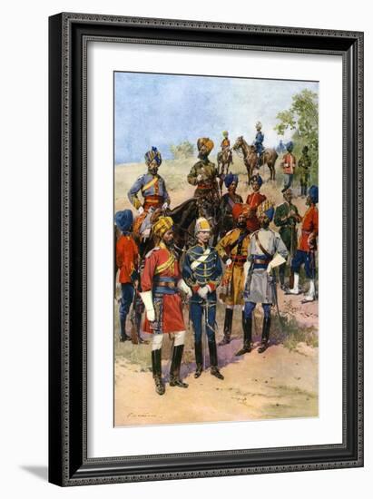 The King's Own Regiments of the Indian Army-Frederic De Haenen-Framed Giclee Print