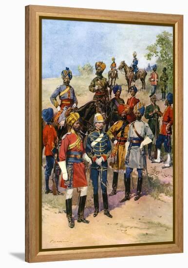 The King's Own Regiments of the Indian Army-Frederic De Haenen-Framed Premier Image Canvas