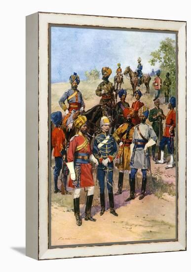 The King's Own Regiments of the Indian Army-Frederic De Haenen-Framed Premier Image Canvas