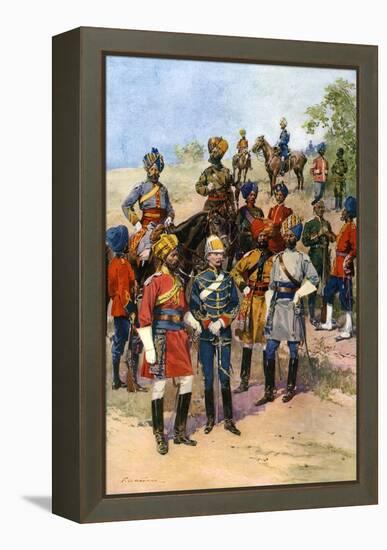 The King's Own Regiments of the Indian Army-Frederic De Haenen-Framed Premier Image Canvas