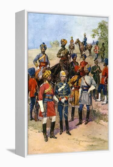 The King's Own Regiments of the Indian Army-Frederic De Haenen-Framed Premier Image Canvas