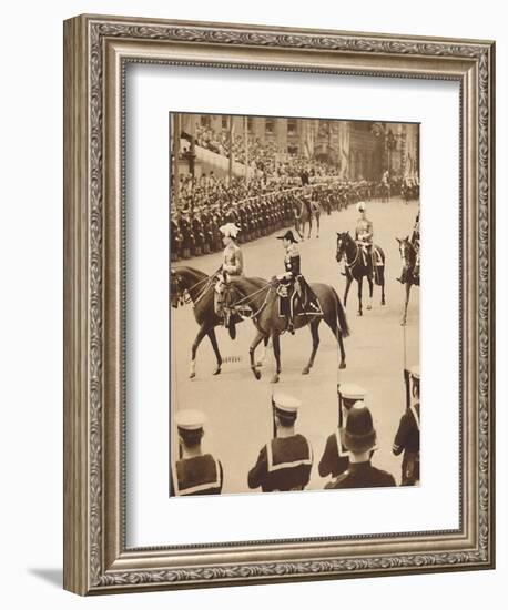 'The King's Personal Aides-De-Camp', May 12 1937-Unknown-Framed Photographic Print