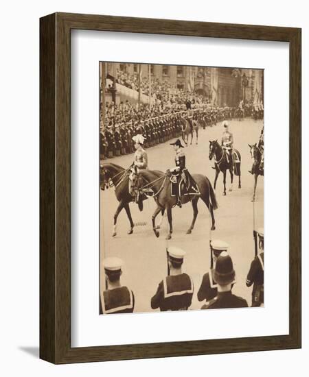 'The King's Personal Aides-De-Camp', May 12 1937-Unknown-Framed Photographic Print