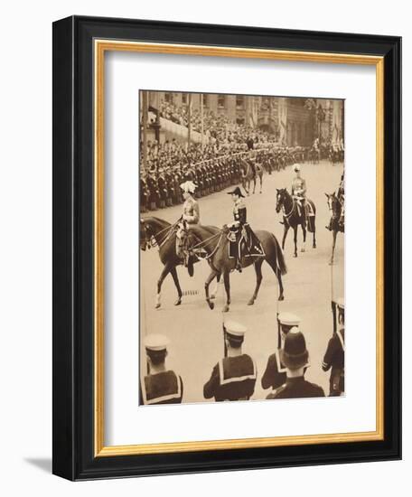 'The King's Personal Aides-De-Camp', May 12 1937-Unknown-Framed Photographic Print