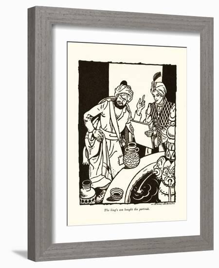 The King's Son Bought The Portrait-Frank Dobias-Framed Art Print