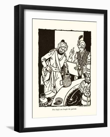 The King's Son Bought The Portrait-Frank Dobias-Framed Art Print