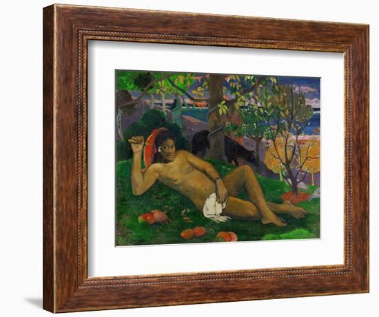 The King's Wife (Te Arii Vahine), 1896-Paul Gauguin-Framed Giclee Print