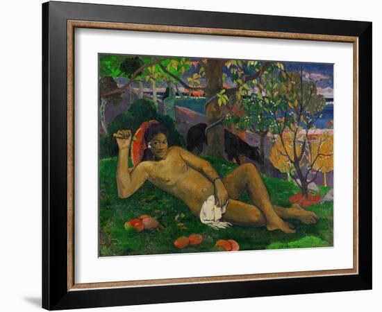 The King's Wife (Te Arii Vahine), 1896-Paul Gauguin-Framed Giclee Print