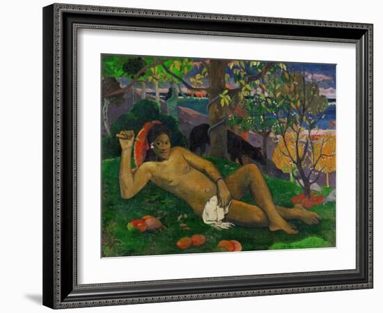 The King's Wife (Te Arii Vahine), 1896-Paul Gauguin-Framed Giclee Print