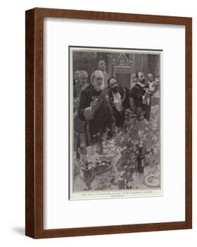 The King, Toasting His Majesty at the Guildhall Banquet-Frank Craig-Framed Giclee Print