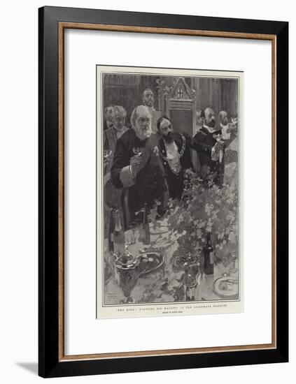 The King, Toasting His Majesty at the Guildhall Banquet-Frank Craig-Framed Giclee Print