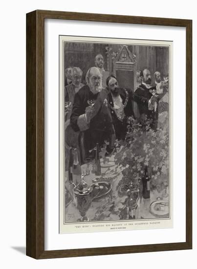 The King, Toasting His Majesty at the Guildhall Banquet-Frank Craig-Framed Giclee Print