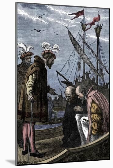 The King Visits Vasco da Gama, 1904-Unknown-Mounted Giclee Print