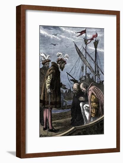 The King Visits Vasco da Gama, 1904-Unknown-Framed Giclee Print