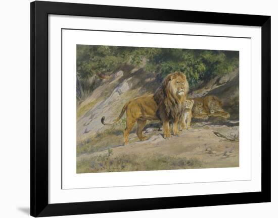 The King Watches, 1887-Rosa Bonheur-Framed Premium Giclee Print