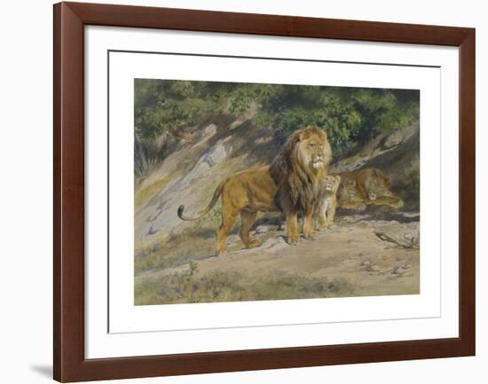 The King Watches, 1887-Rosa Bonheur-Framed Premium Giclee Print