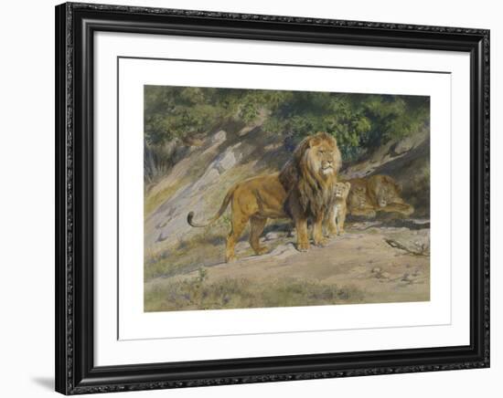 The King Watches, 1887-Rosa Bonheur-Framed Premium Giclee Print