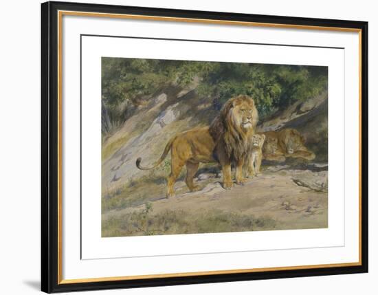 The King Watches, 1887-Rosa Bonheur-Framed Premium Giclee Print